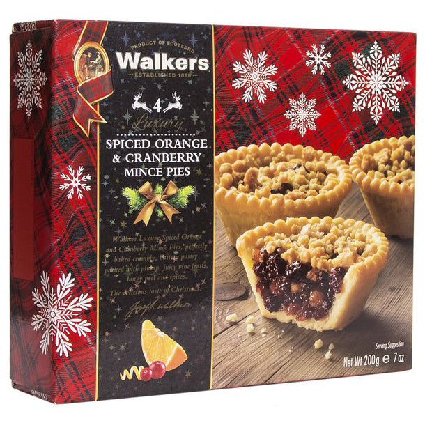 Walkers Spiced Orange and Cranberry Mince Pies | Harris Farm Online