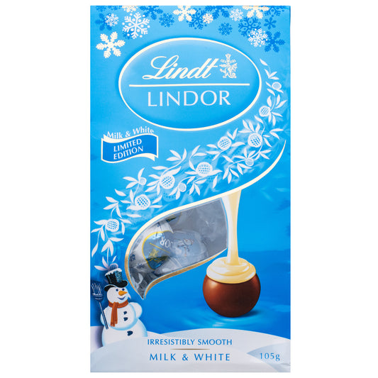Lindt Lindor Milk and White Chocolate Bag | Harris Farm Online
