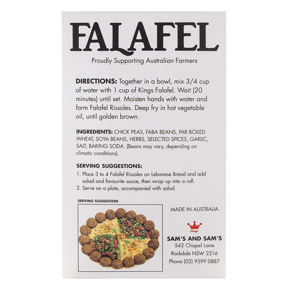 Kings Falafel Mix 1kg , Frdg3-Meals - HFM, Harris Farm Markets
- 2