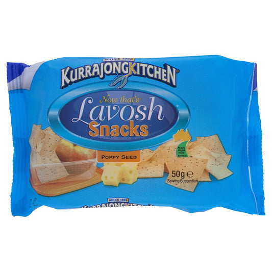 Kurrajong Lavosh Poppy 50g , Grocery-Crackers - HFM, Harris Farm Markets
 - 1