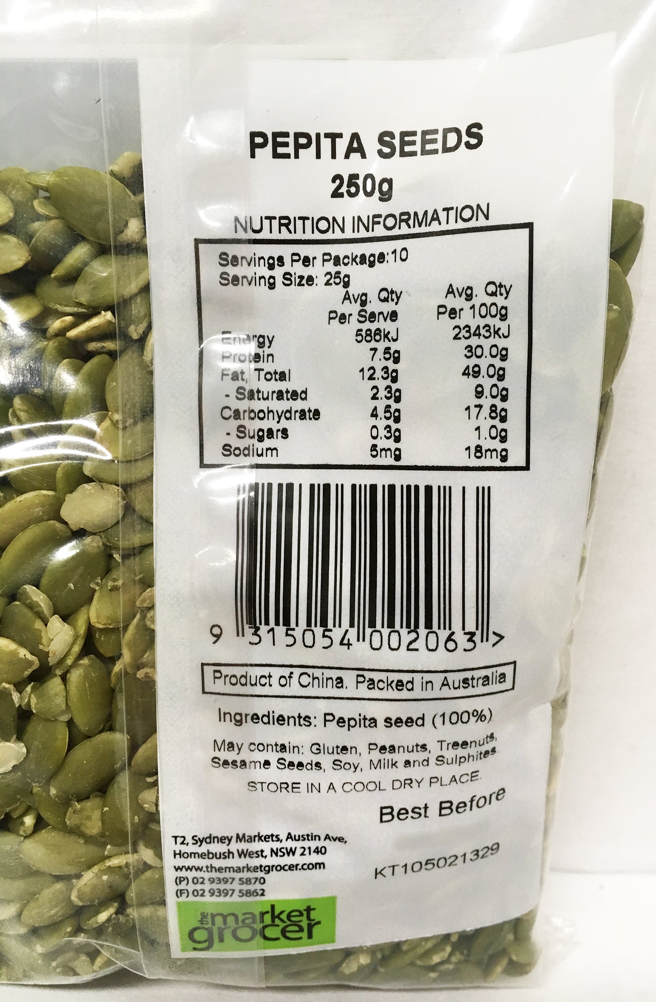 The Market Grocer - Pepita Seeds (250g)