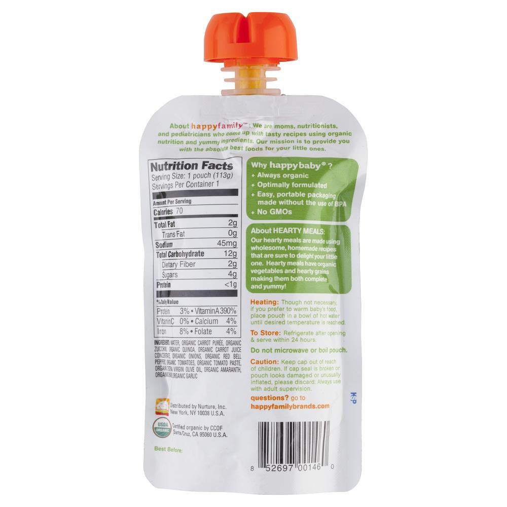 Happybaby Organic Baby Food Heart Meals Ratatouille 113g , Grocery-Pantry - HFM, Harris Farm Markets
- 2