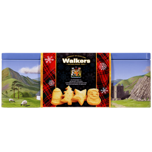 Walkers Festive Shapes Shortbread Scenic Scotland Tin | Harris Farm Online