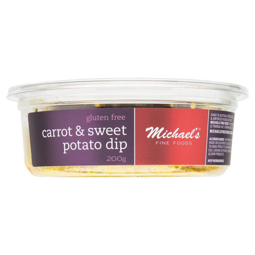 Michaels Fine Foods Gluten Free Carrot Sweet Potato Dip 200g , Frdg1-Antipasti - HFM, Harris Farm Markets
- 2
