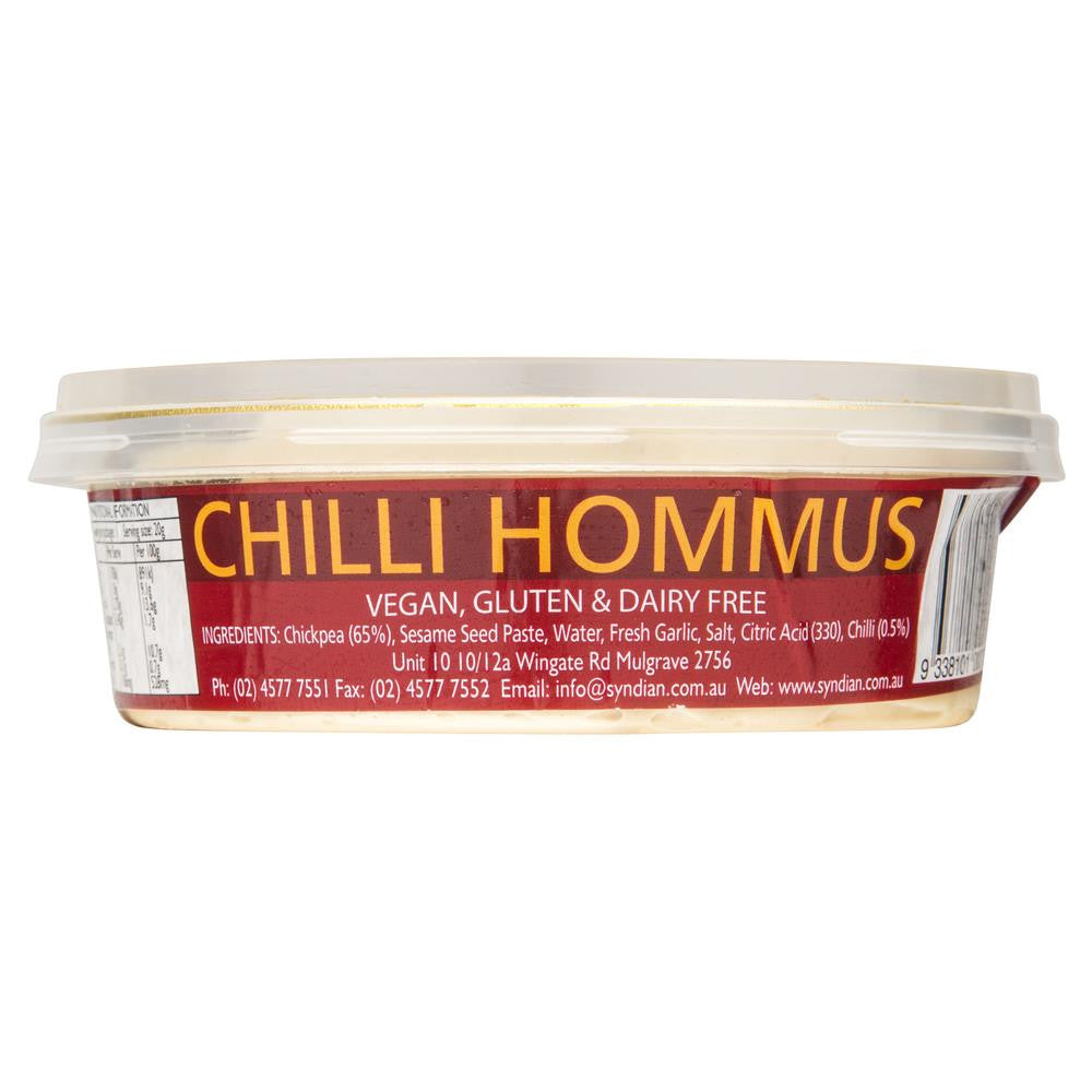 Syndian Chilli Hommus Chickpea Dip 230g , Frdg1-Antipasti - HFM, Harris Farm Markets
 - 2