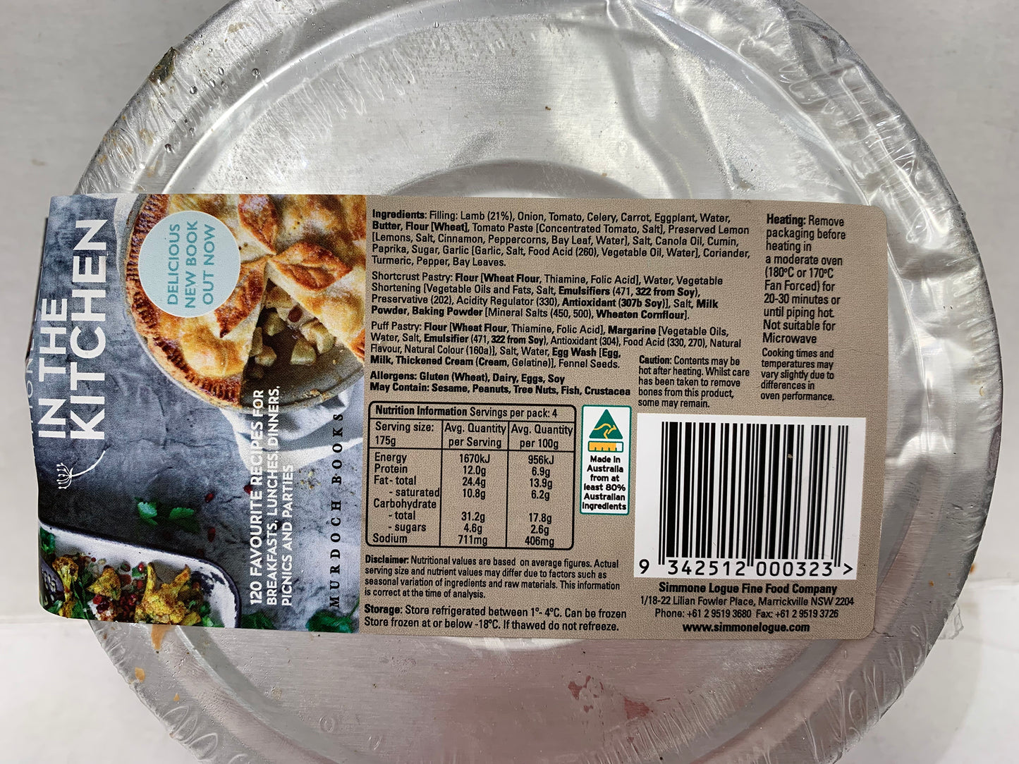 Simmone Logue Moroccan Lamb Pie 700g