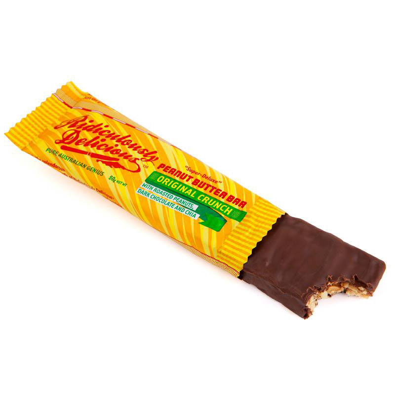 Ridiculously Delicious Peanut Butter Bar Original Crunch 50g | Harris Farm Markets Online