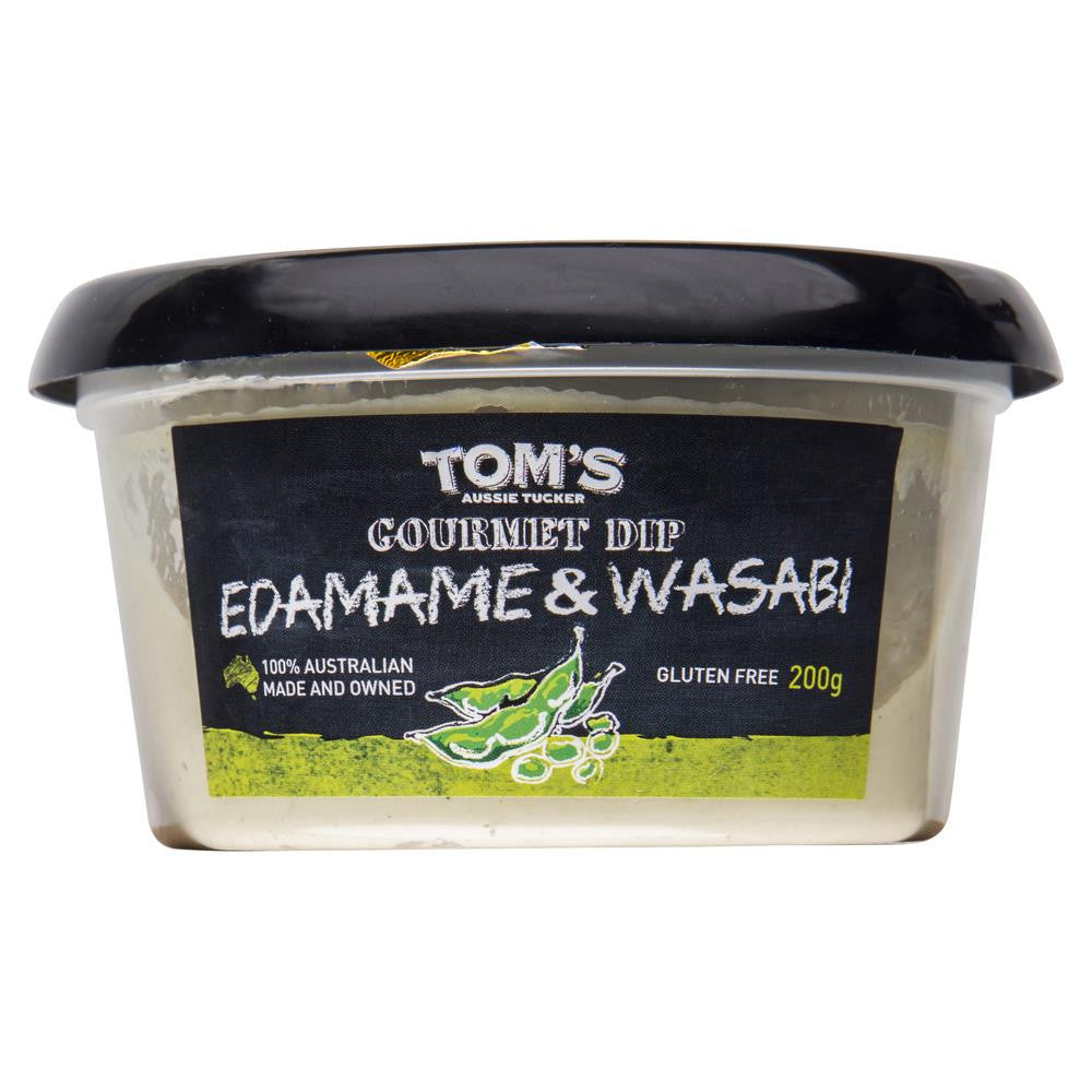 Toms Aussie Tucker Gourmet Dip Edamame Wasabi 200g , Frdg1-Antipasti - HFM, Harris Farm Markets
- 2