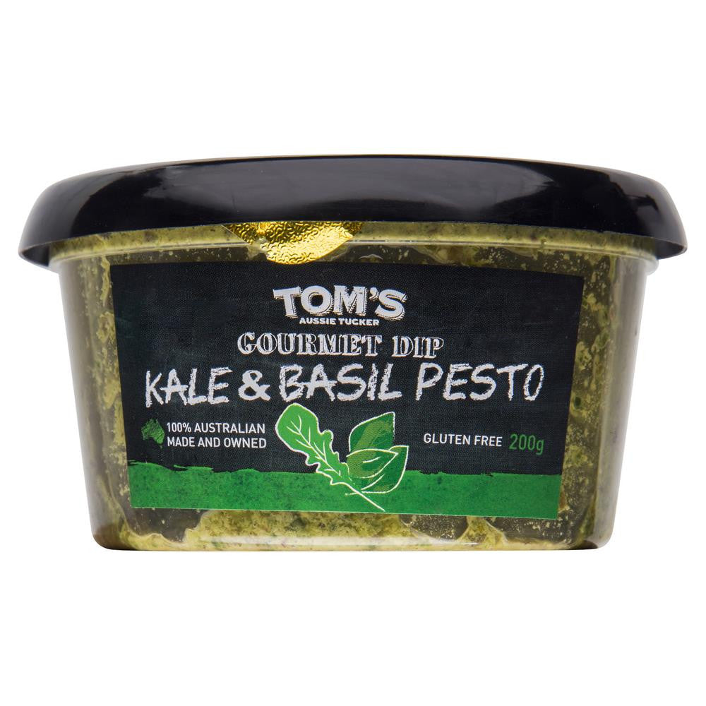 Toms Aussie Tucker Kale Basil Pesto 200g , Frdg1-Antipasti - HFM, Harris Farm Markets
- 2