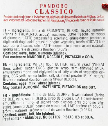 Pasticceria Scarpato Pandoro Classic Red and Gold Box | Harris Farm Online
