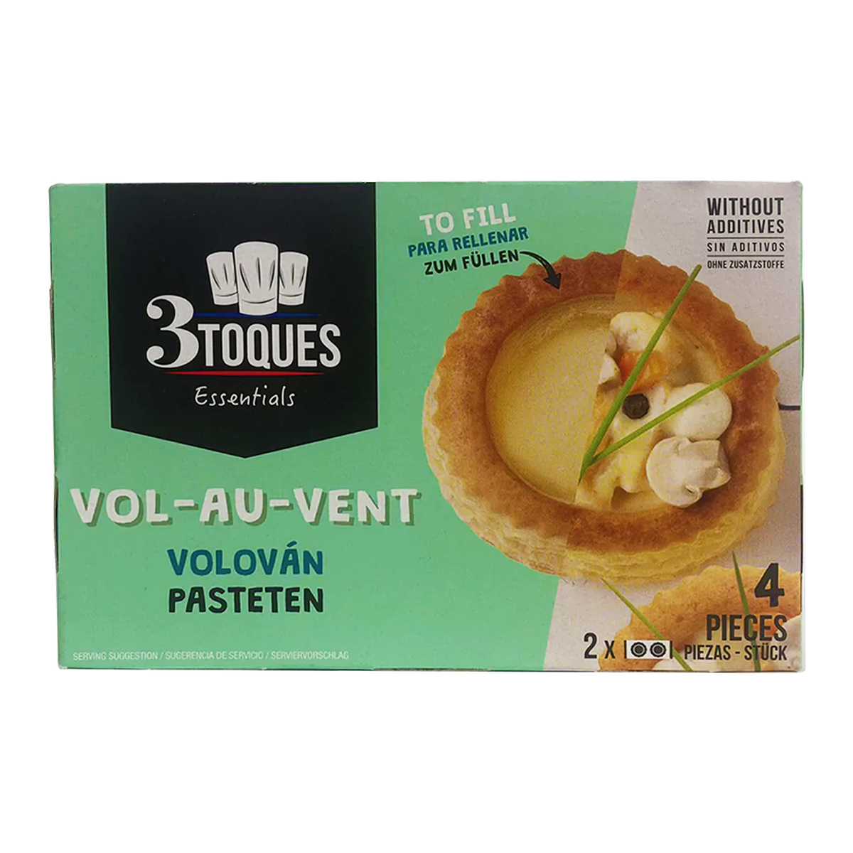 3 Toques Vol-Au-Vent Round 106g