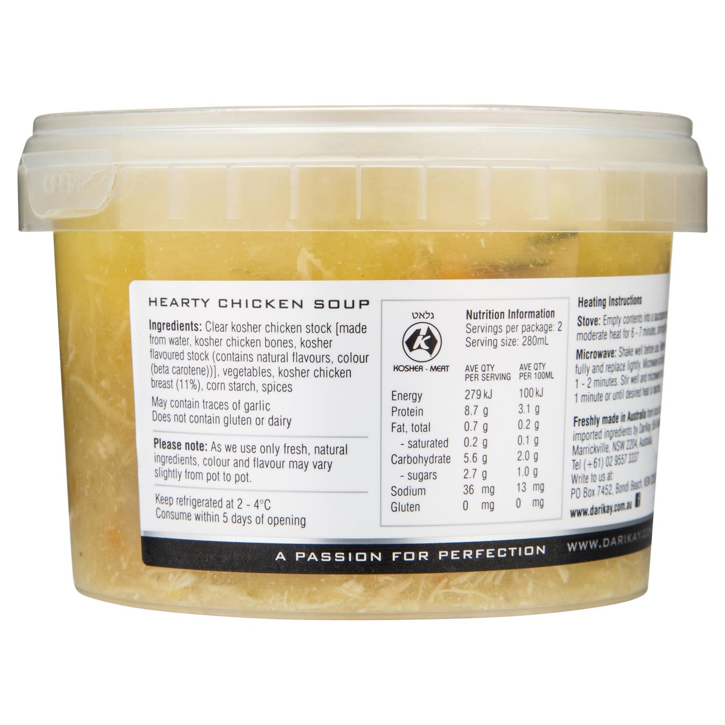 Darikay Hearty Chicken Soup 560ml , Frdg3-Meals - HFM, Harris Farm Markets
- 2