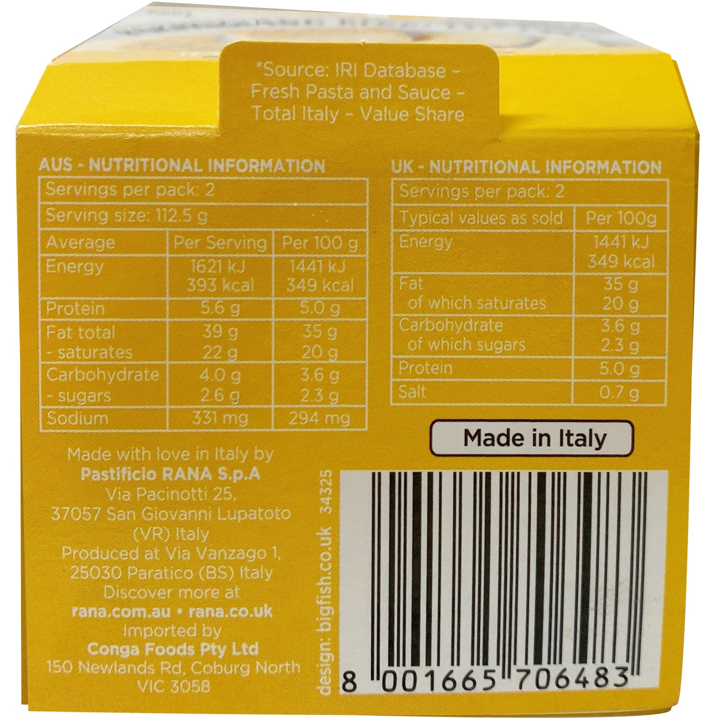Rana Parmigiano Reggiano Sauce 225g