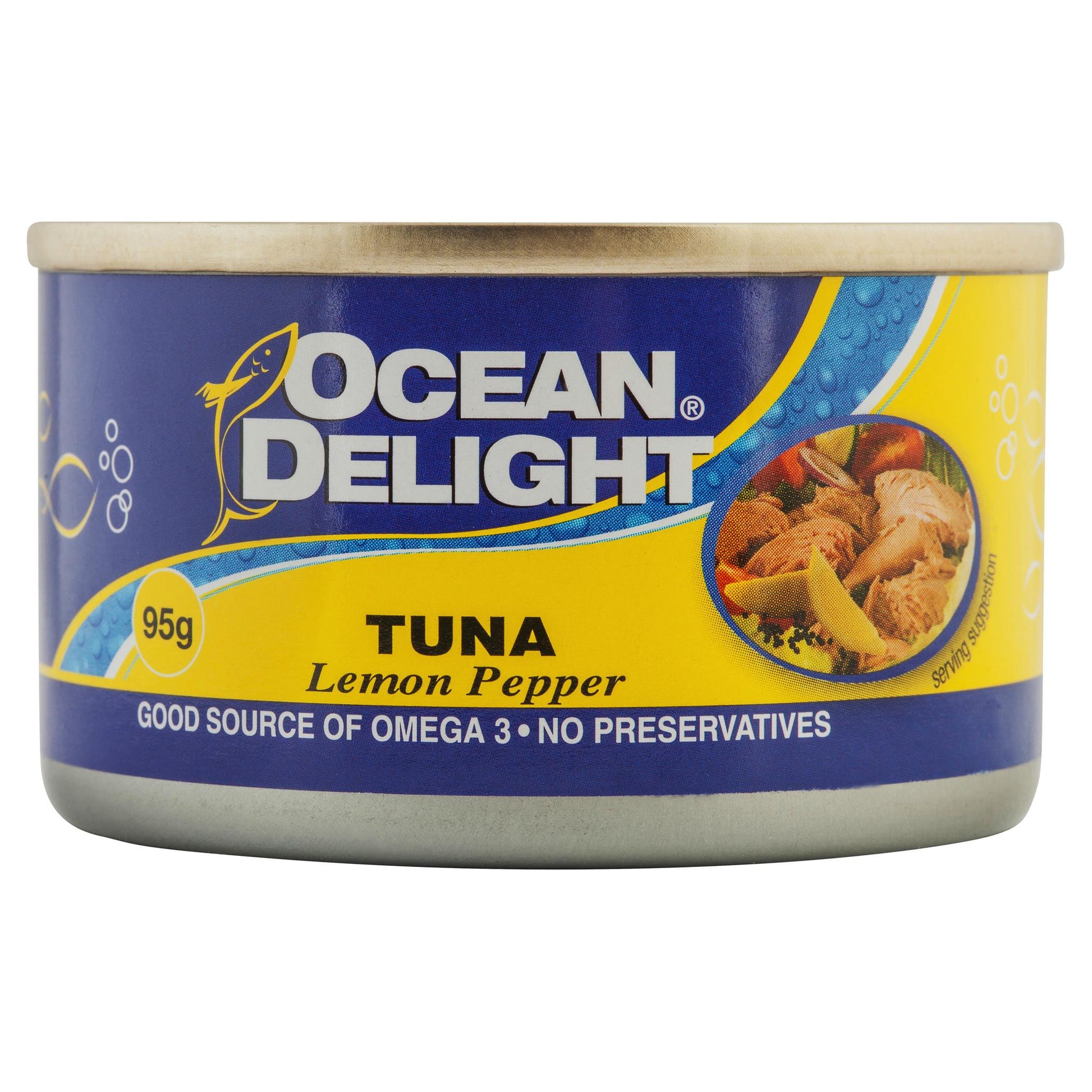 Ocean Delight Tuna Lemon/Pepper 95g , Grocery-Can or Jar - HFM, Harris Farm Markets
 - 1