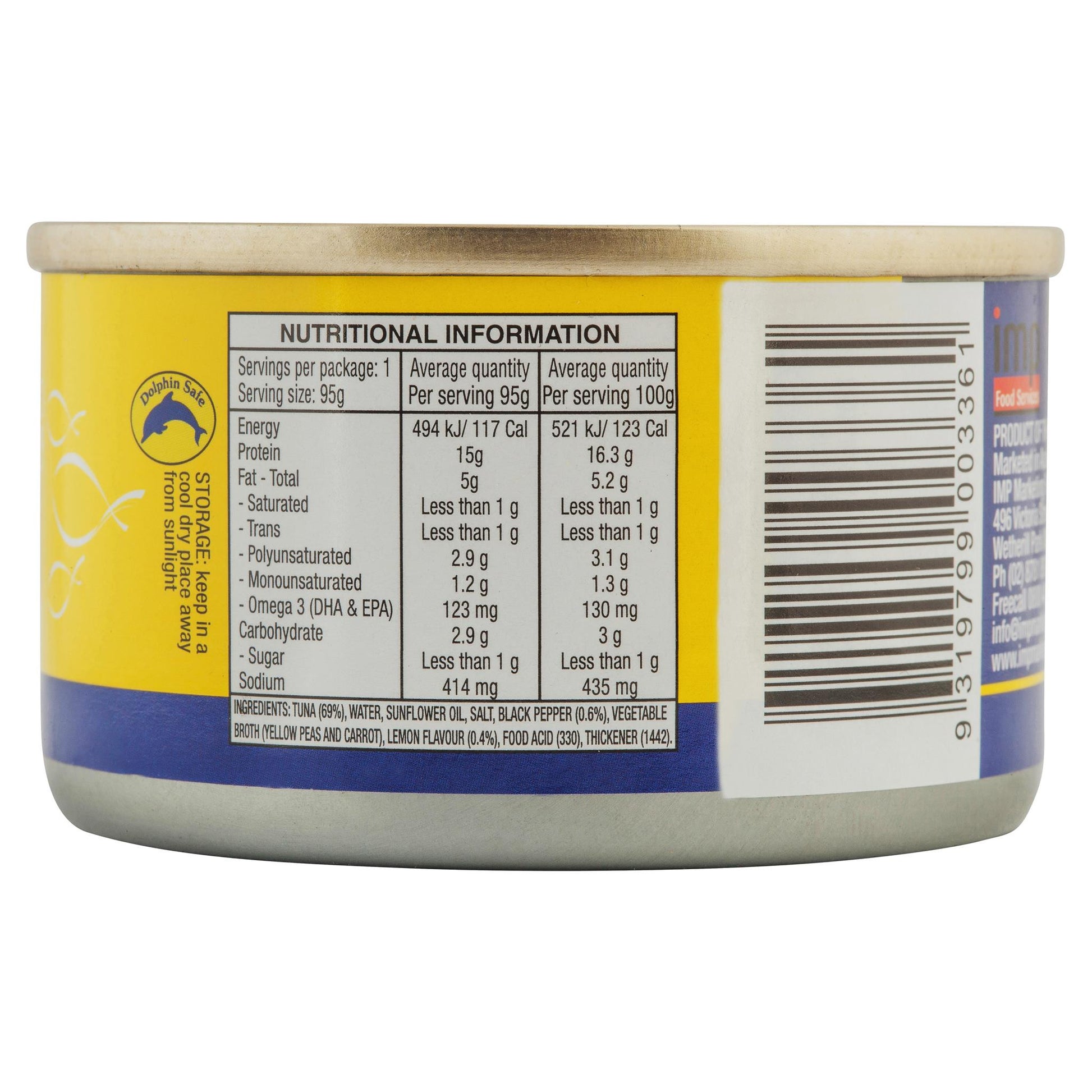 Ocean Delight Tuna Lemon/Pepper 95g , Grocery-Can or Jar - HFM, Harris Farm Markets
 - 2