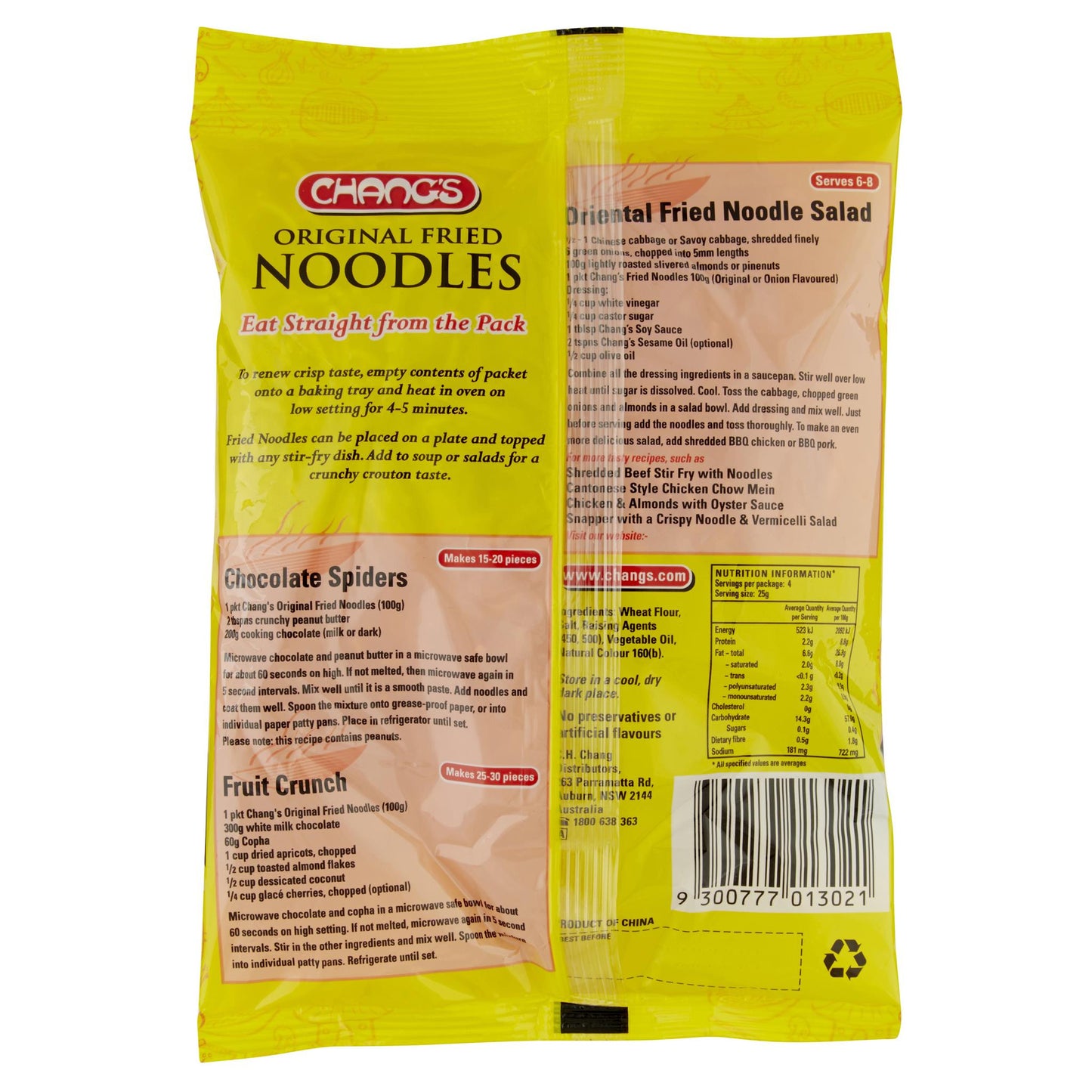 Changs Fried Plain Noodles 100g , Grocery-Asian - HFM, Harris Farm Markets
- 2
