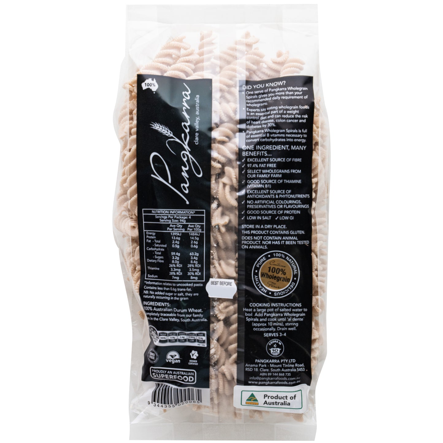 Pangkarra Wholegrain Spirals | Harris Farm Online