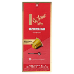 Vittoria Family Cup Nespresso Compatible Coffee 10 Capsules | Harris Farm Online