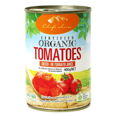 Chef's Choice Organic Diced Tomatoes 400g