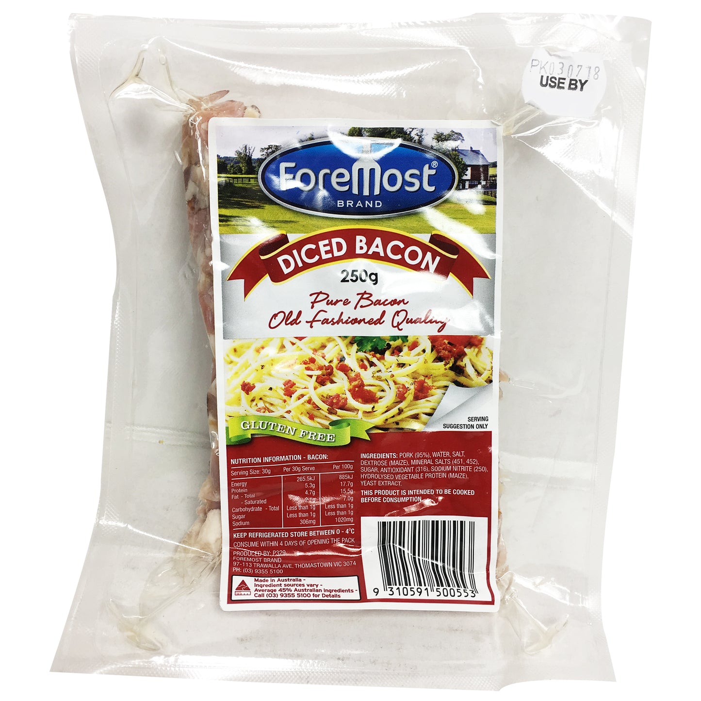 Deli - Bacon Diced (250g) Formost