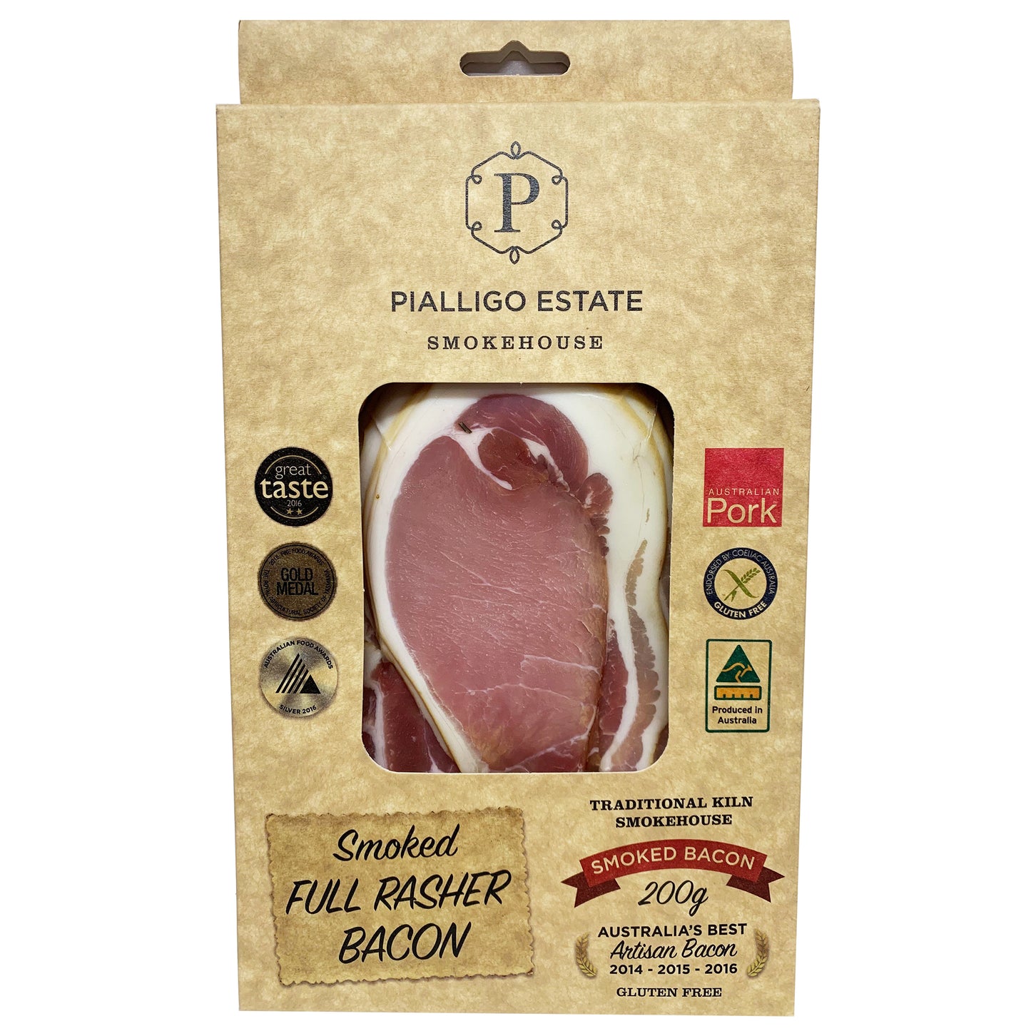 Bacon - Smoked Full Rasher (200g) Pialligo Estate