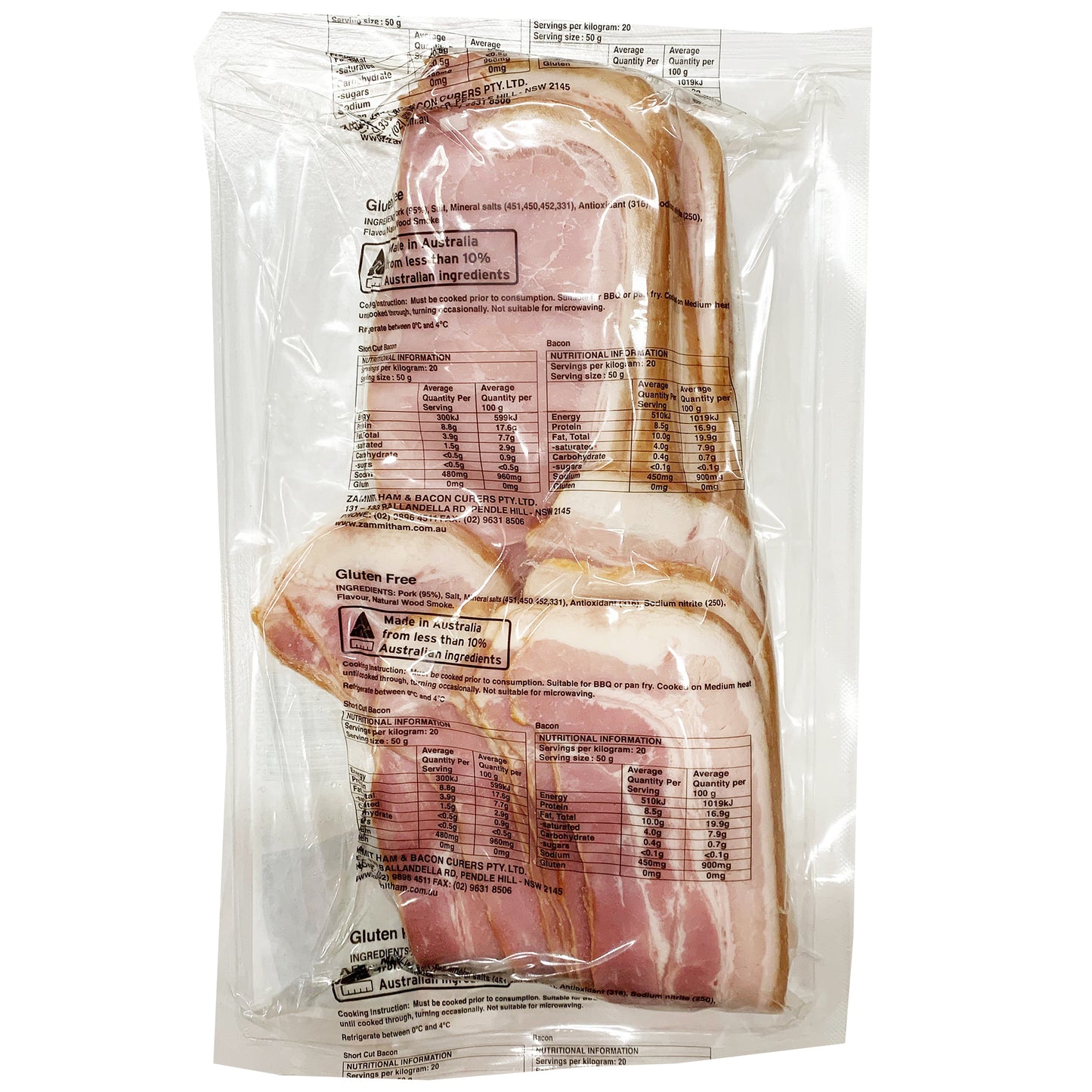 Zammit Rind On Bacon 500g