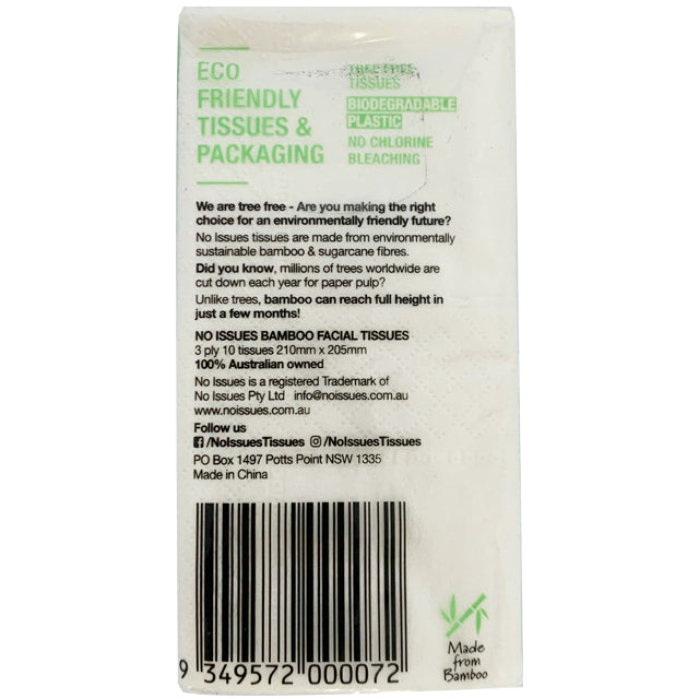 No Issues Tissues Pocket Pack 10 tissues | Harris Farm Online