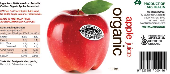 Douglas Park Organics - Juice Apple - Premium Organic (1L)