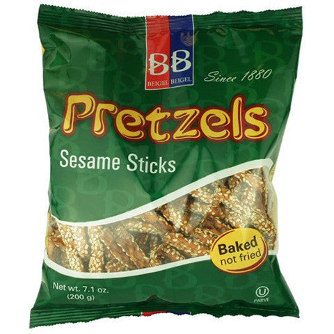B&B Pretzel Sticks Sesame 200g , Grocery-Crackers - HFM, Harris Farm Markets