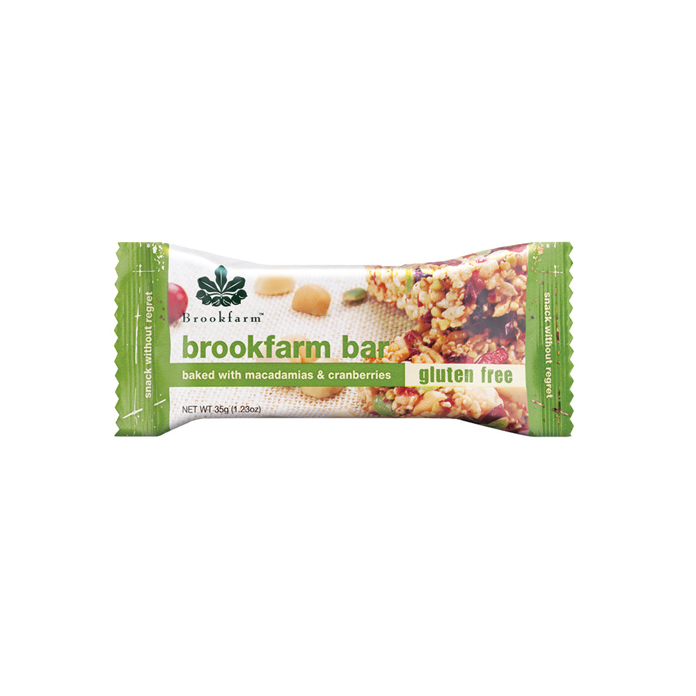 Brookfarm Muesli Bar Gluten Free Cranberry and Macadamia | Harris Farm Online