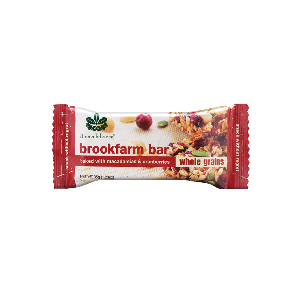 Brookfarm Muesli Bar Whole Grains with Cranberry Macadamia | Harris Farm Online