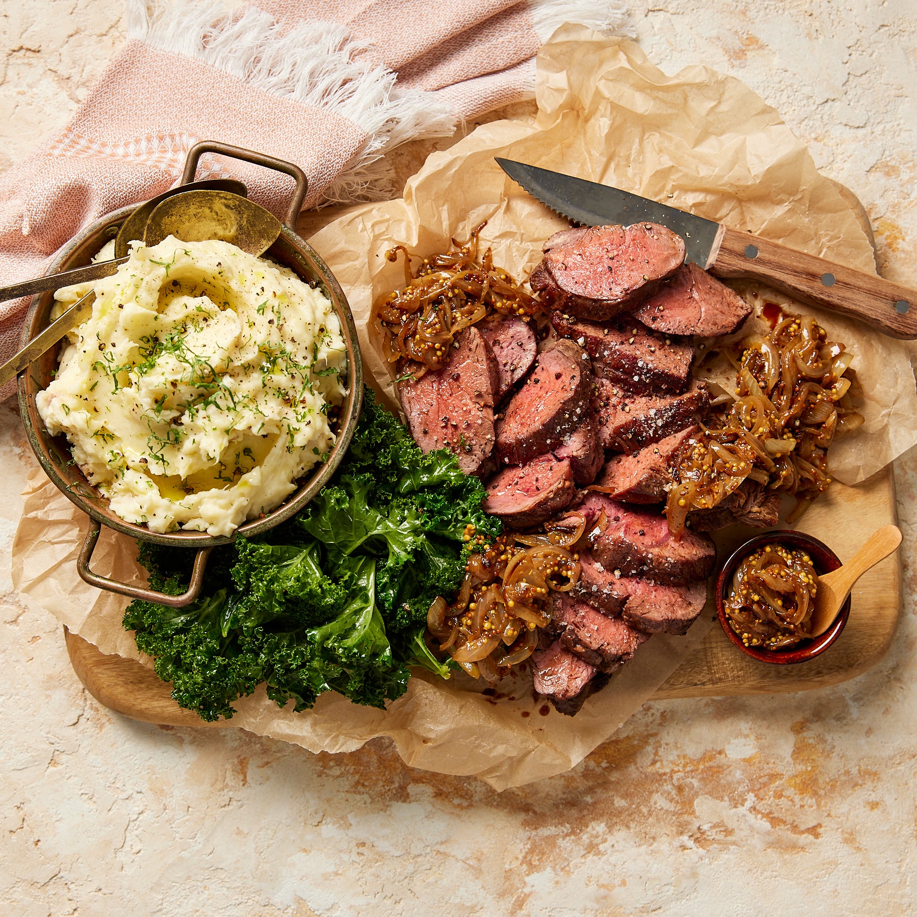 Buy Beef Eye Fillet with Parsnip Potato Mash from Harris Farm