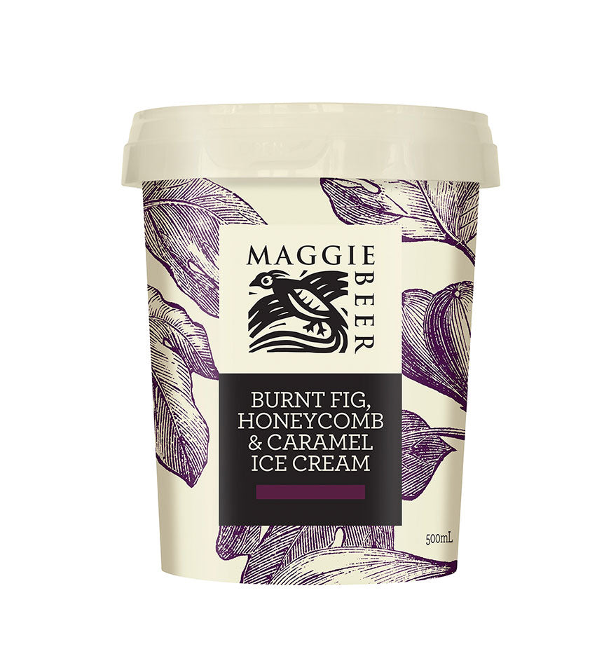 Maggie Beer Burnt Fig, Honeycomb and Caramel Ice Cream 500ml