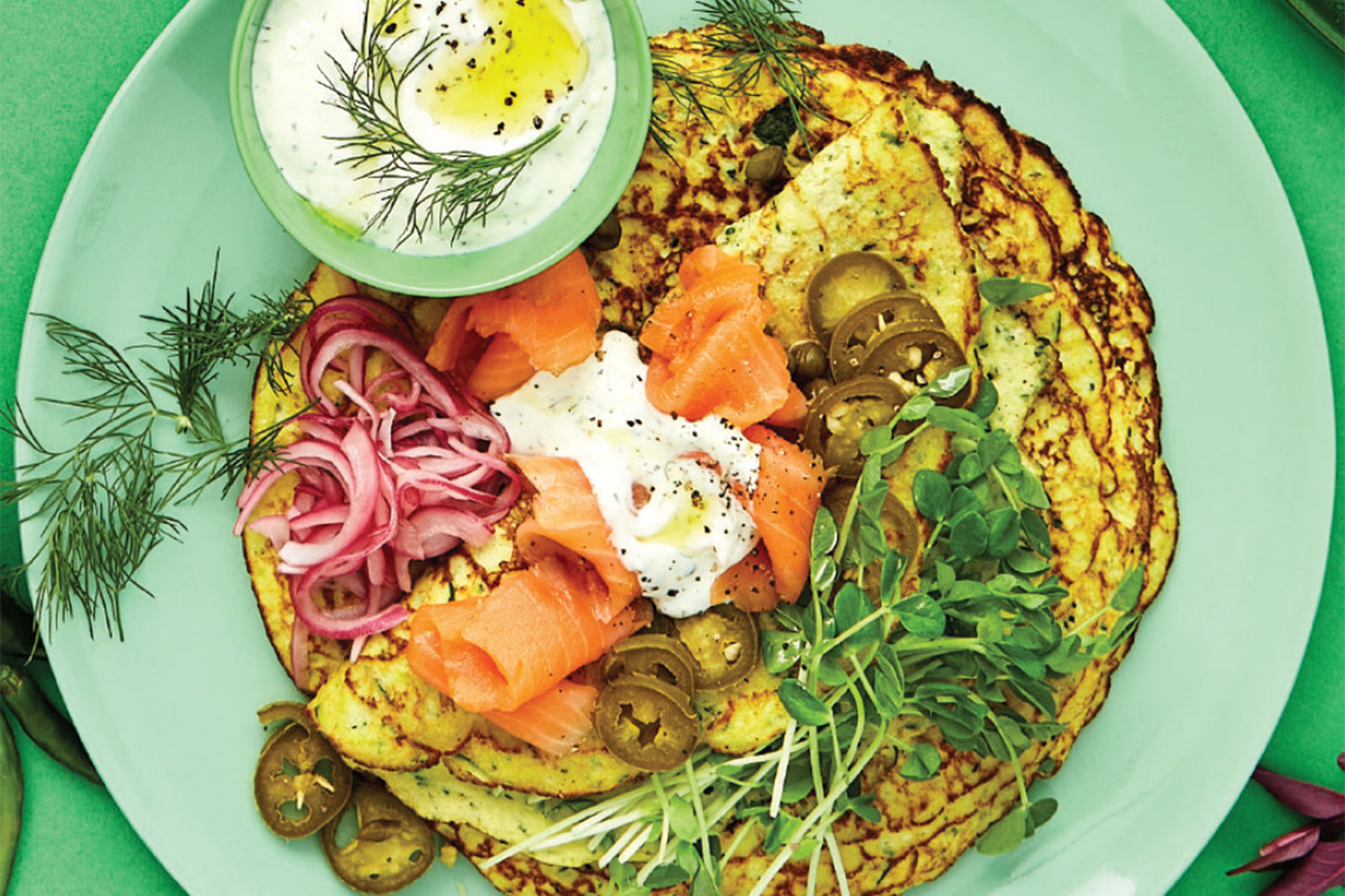 Smoked Salmon & Zucchini Crepes | Harris Farm Online