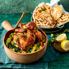 Lime and Spinach Dahl - with Oregano Grilled Chicken
