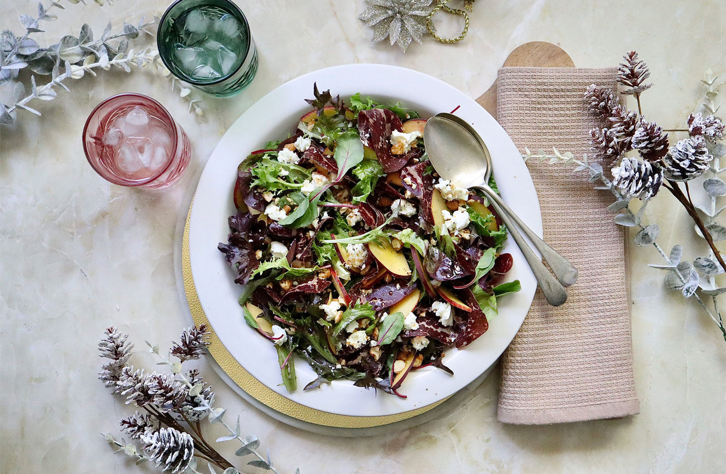 Bresaola Salad - with Peach and Goats Cheese | Harris Farm Online