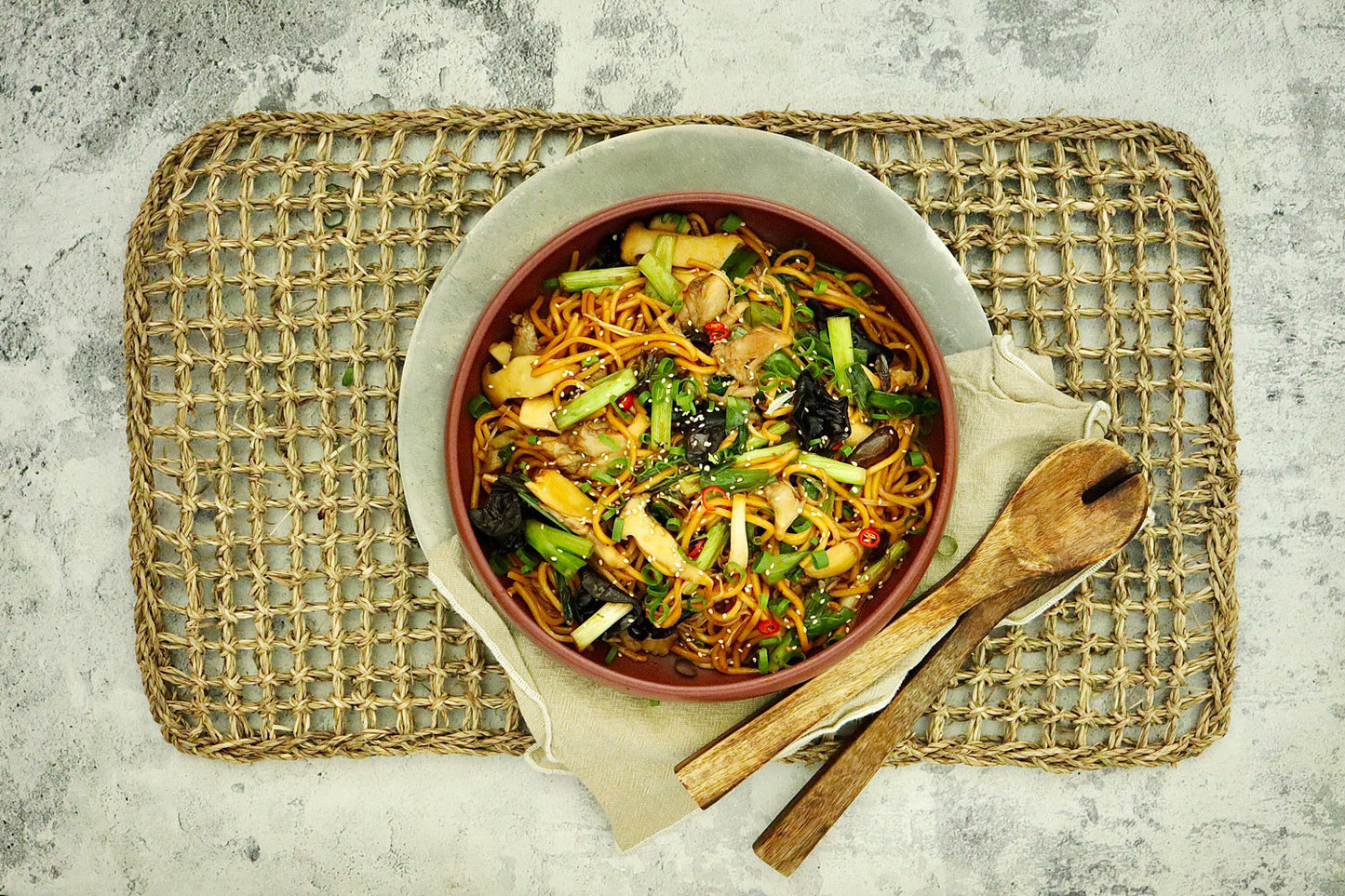 Teriyaki Hokkien Noodles - with Mixed Mushrooms
