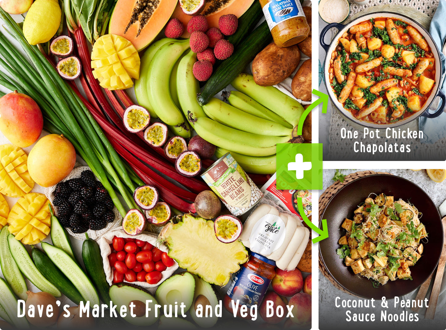 Dave's Recipe Box - Zucchini Parmesan Fusilli Pasta and Tomato Farro Risotto