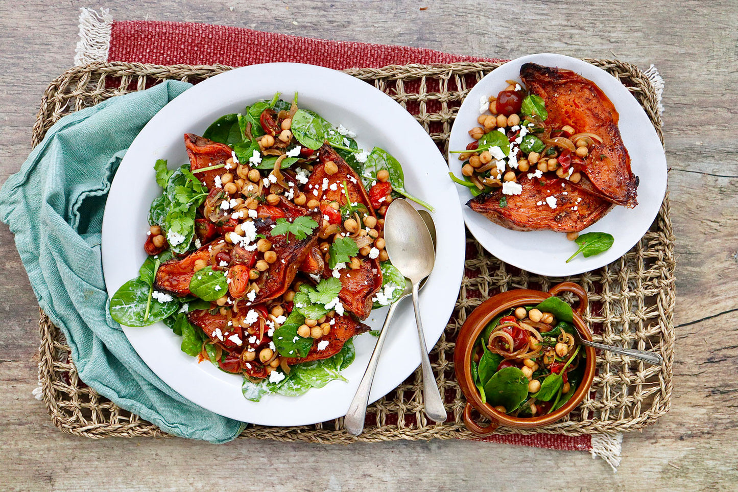 Baked Sweet Potato - with Chickpeas, Tomato and Lemon Yoghurt | Harris Farm Online
