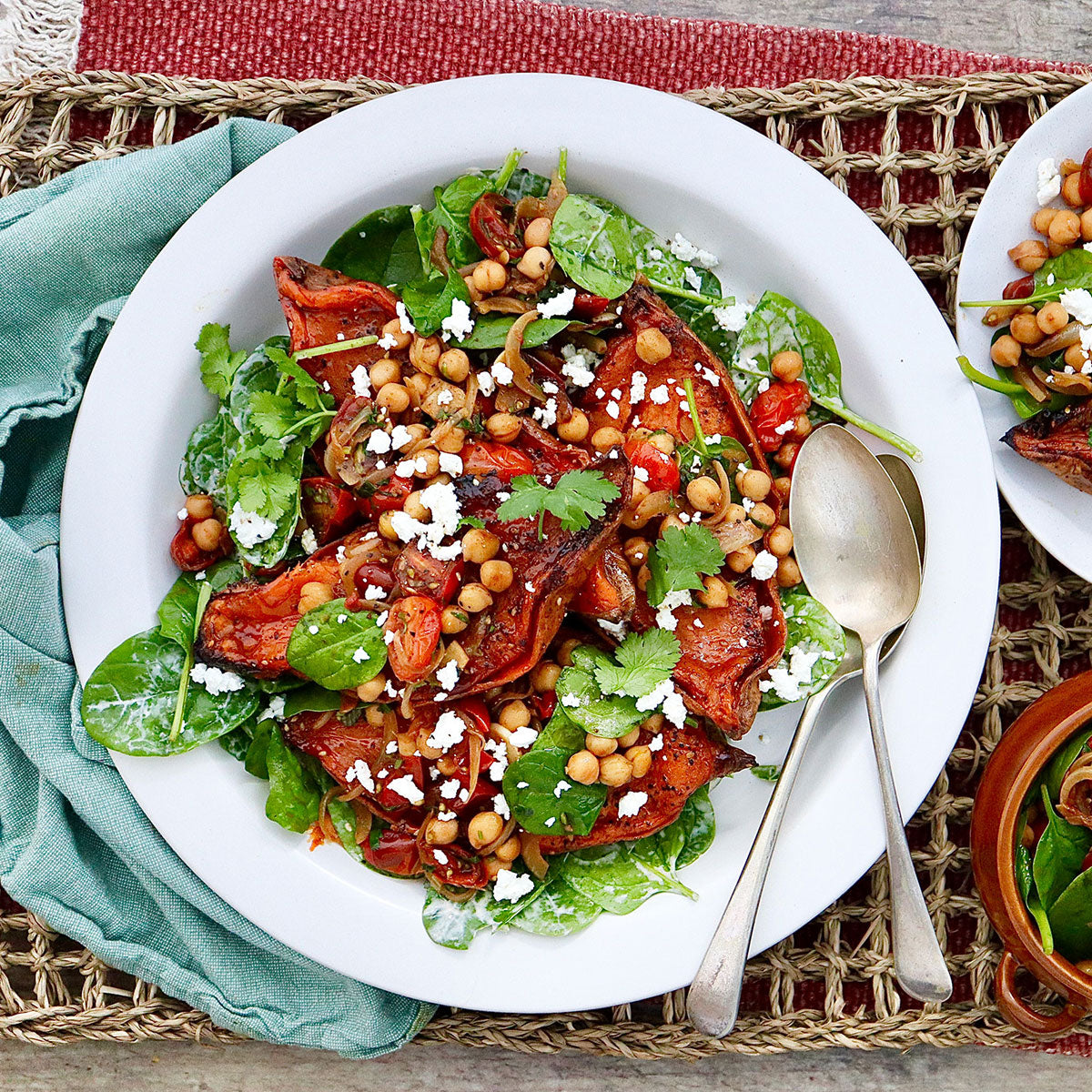 Baked Sweet Potato - with Chickpeas, Tomato and Lemon Yoghurt | Harris Farm Online