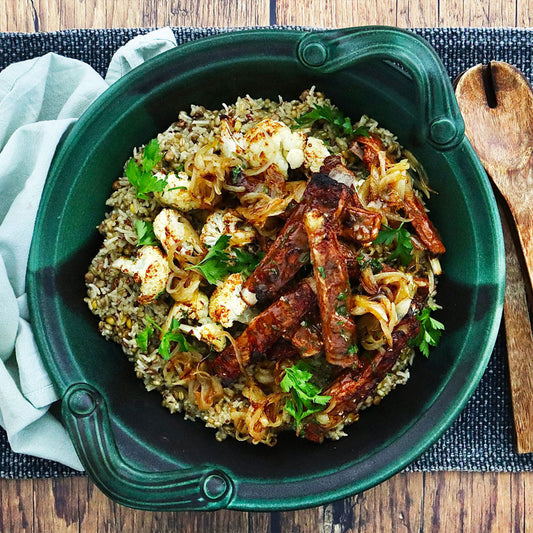 Organic Moroccan Lamb Ribs - with Roasted Cauliflower and Mixed Jade | Harris Farm Online