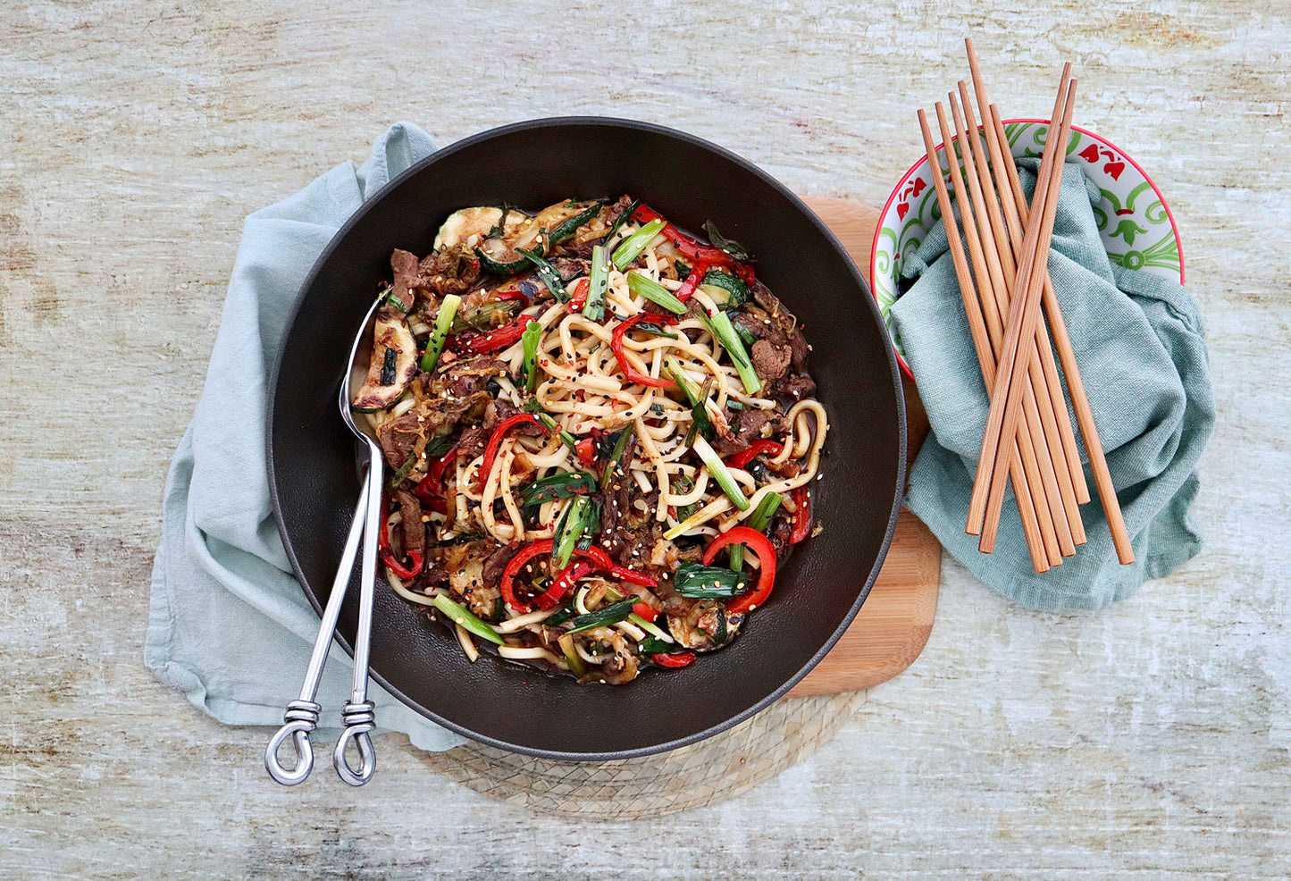 Teriyaki Beef And Udon Noodles Stir Fry | Harris Farm Online