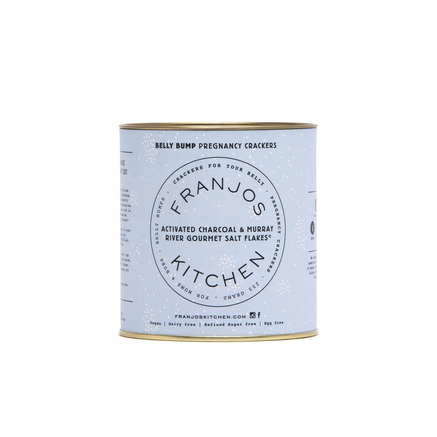 Franjos Kitchen - Crackers Activated Charcoal & Murray River Salt (255g)