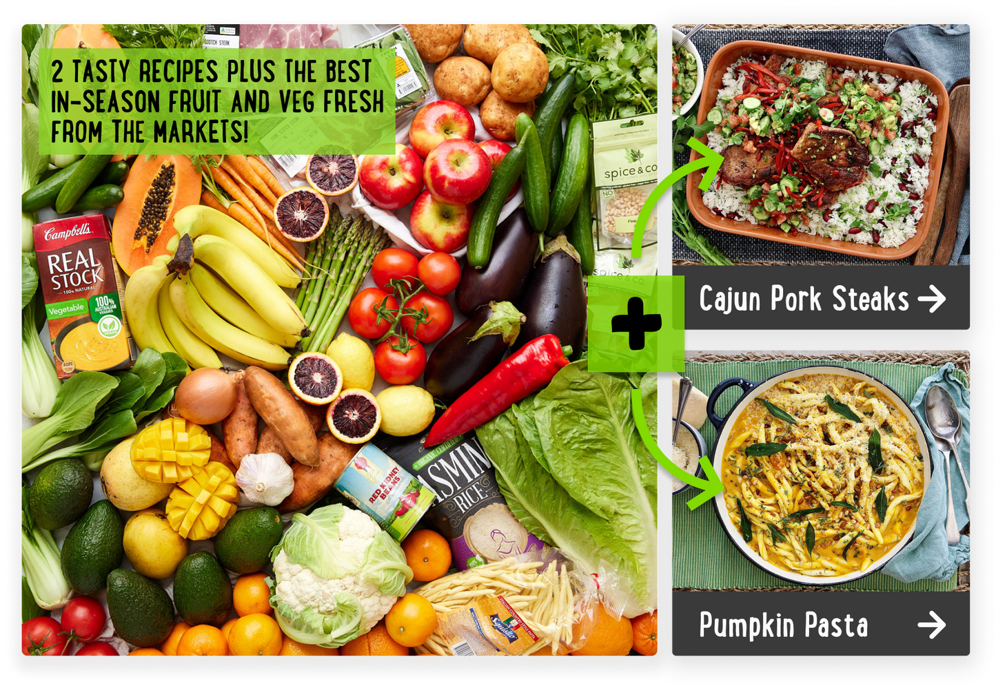 Dave's Recipe Box - Pumpkin Pecorino Maccheroni and Cajun Pork Steaks | Harris Farm Online