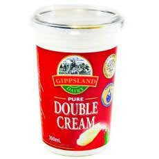 Gippsland Double Cream 300ml , Frdg2-Dairy - HFM, Harris Farm Markets