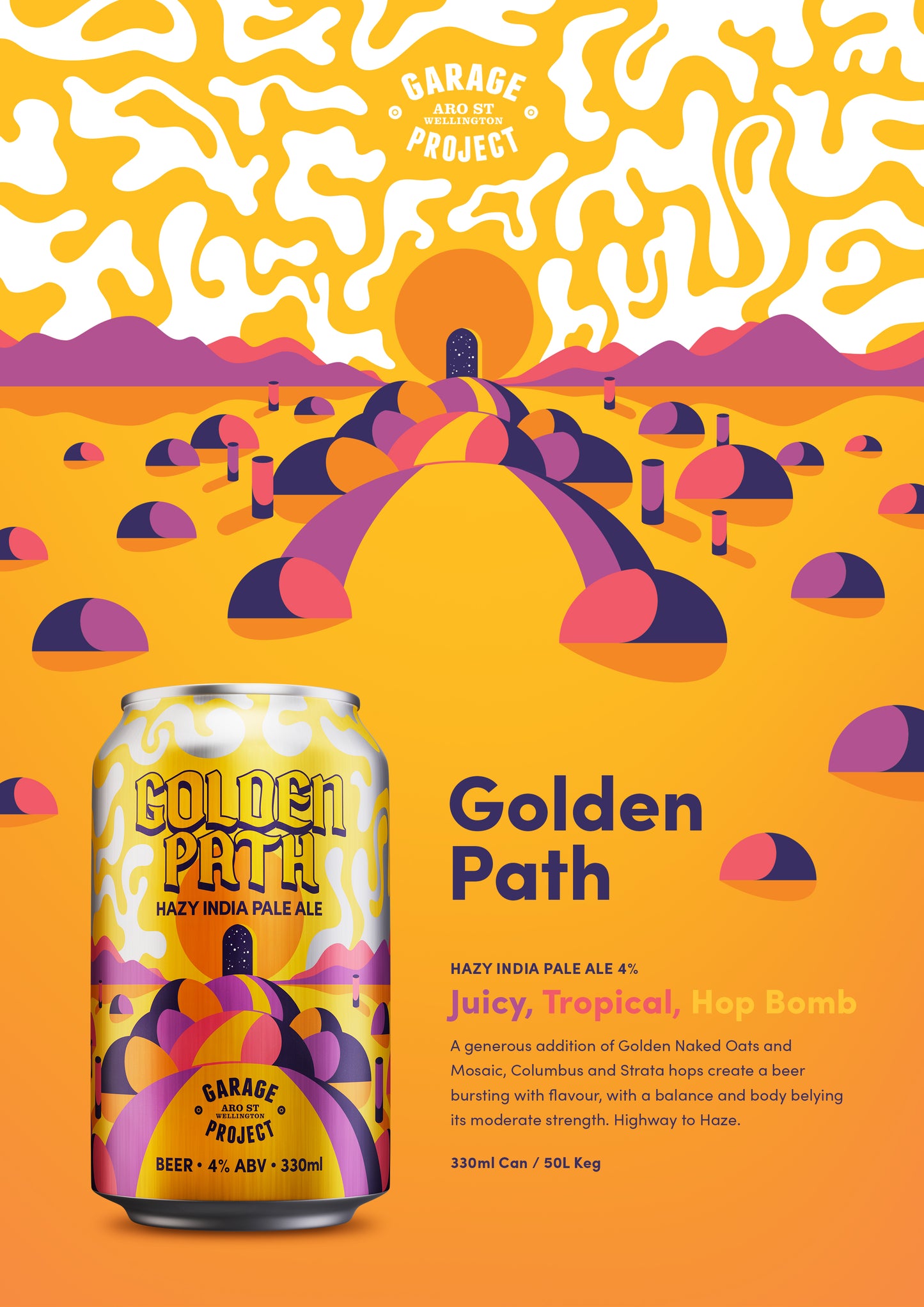 Garage Project Golden Path Hazy India Pale Ale 330ml