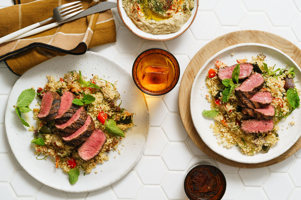 Spiced Lamb -with Roasted Vegetable Couscous | Harris Farm Online