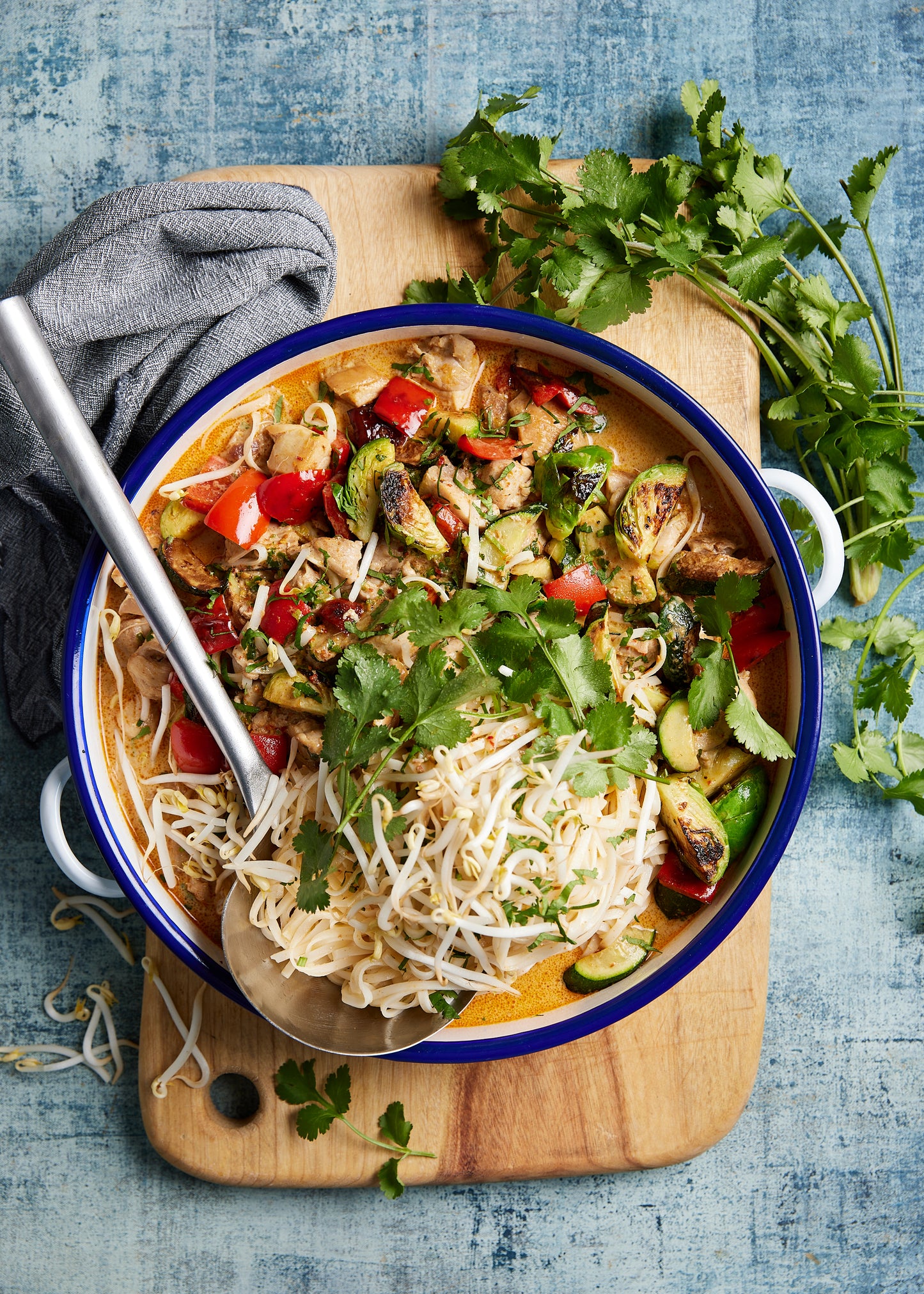 Malaysian Chicken Laksa - with Rice Noodles