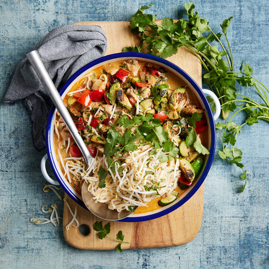 Malaysian Chicken Laksa - with Rice Noodles