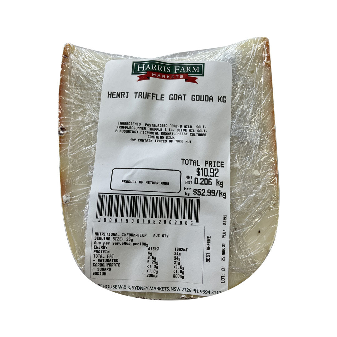 Henri Willig Truffle Goat Gouda Cheese 150-250g